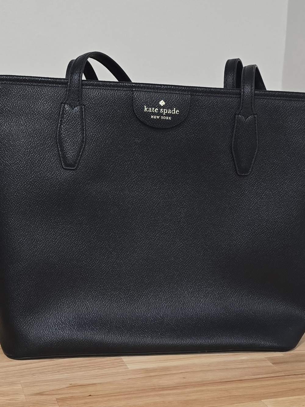 kate spade Black Pebbled Leather Tote